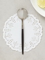 DAISO Black Powder Dessert Spoon