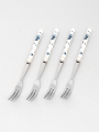 DAISO Imperial Rose Stainless Steel Single Tea Fork (4P/SET)
