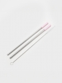 DAISO BH All-Stainless Steel Basic Straw & Cleaning Brush (2P/SET) DAISO BH All-Stainless Steel Basic Straw & Cleaning Brush (2P/SET)