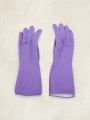 DAISO Cotton coated color rubber gloves S