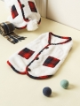 DAISO Pet_Simple Pocket Vest L (White)