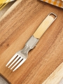 DAISO Camping Folding Wood Handle Fork (Stainless Steel) DAISO Camping Folding Wood Handle Fork (Stainless Steel)
