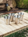 DAISO Camping Stainless Steel Cup 70ml (4 pieces) DAISO Camping Stainless Steel Cup 70ml (4 pieces)