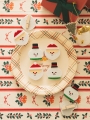 DAISO Christmas Felt Clips 8P (Santa/Snowman)