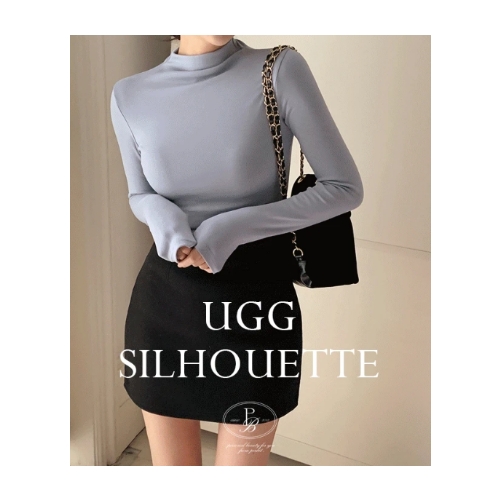 UGG SILHOUETTE Half Pola Shirt Basic
