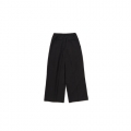 Three Tuck Wide Pants [BLACK]
