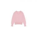 Merino Wool V-Neck Knit [PINK]