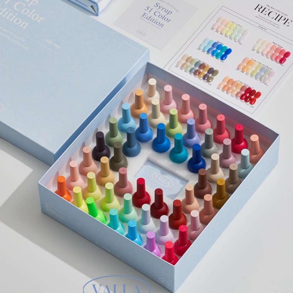 VALLA Premium Syrup Gel 51 Colors Set + Gift