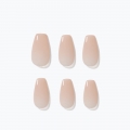 Dashing Diva Magic Press Rose Beige (Coffin) Nail Tip