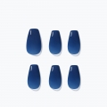 Dashing Diva Magic Press Clear Navy (Coffin) Nail Tip