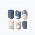 Dashing Diva Magic Press Mellow Snow (Regular Round) Nail Tip