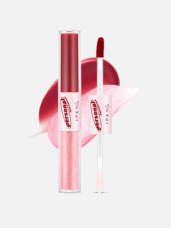 DAISO IPKN Personal Tone Tinted Gloss Duo (Apple Puree)