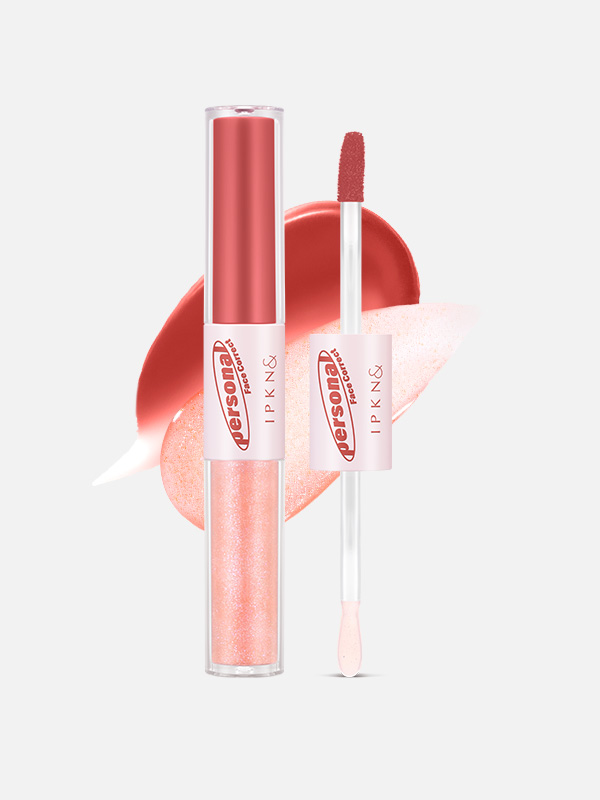 DAISO IPKN Personal Tone Tinted Gloss Duo(Fizz Coral)