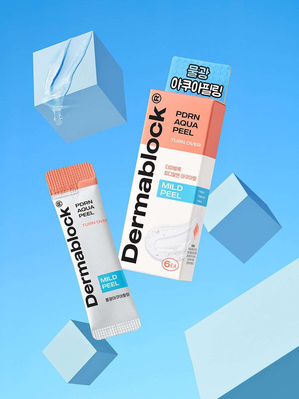 DAISO Dermablock PDRN Aqua Peel 3ml*6pcs