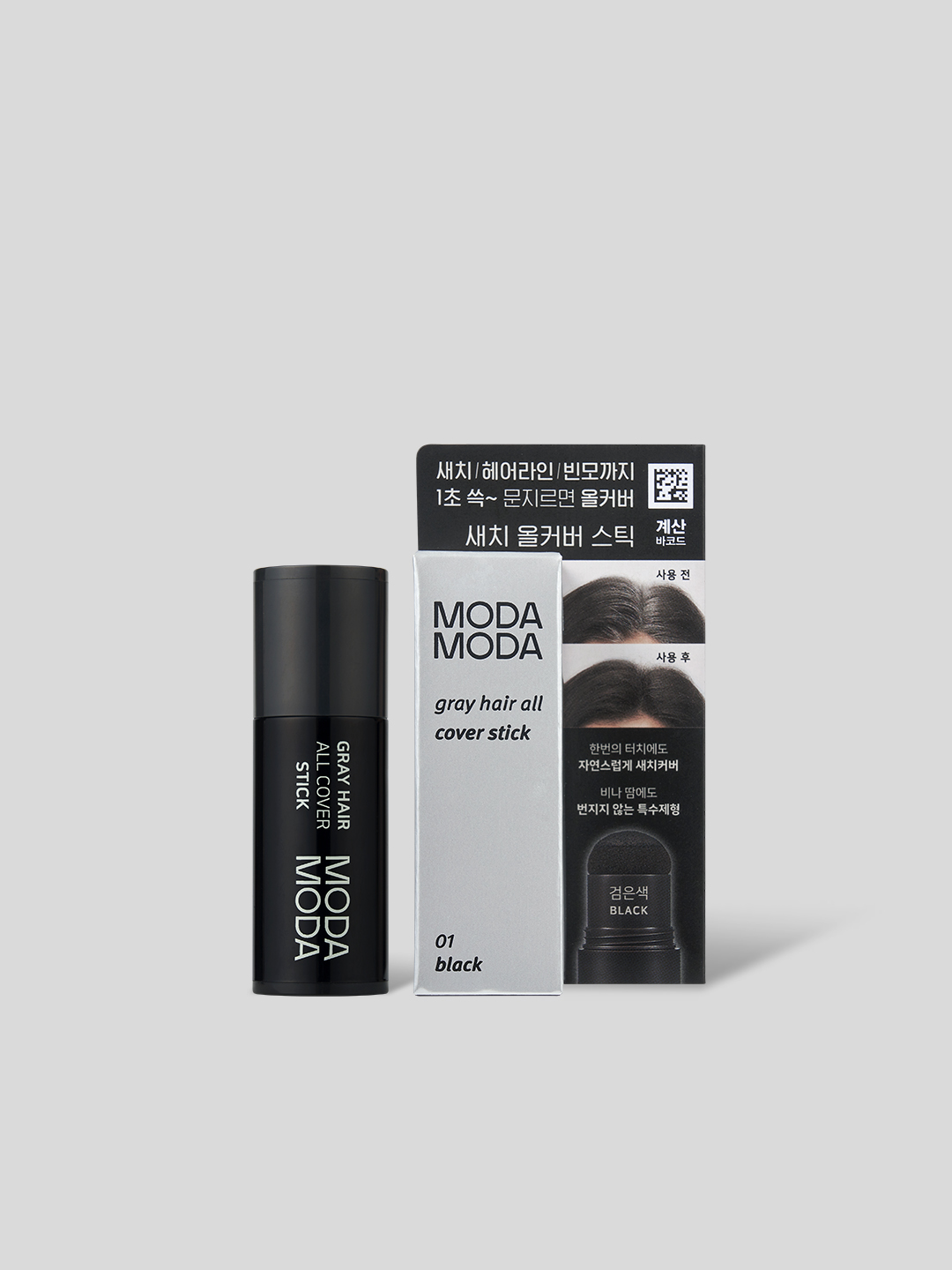 DAISO MODA MODA Gray Cover Stick Black 2.5g