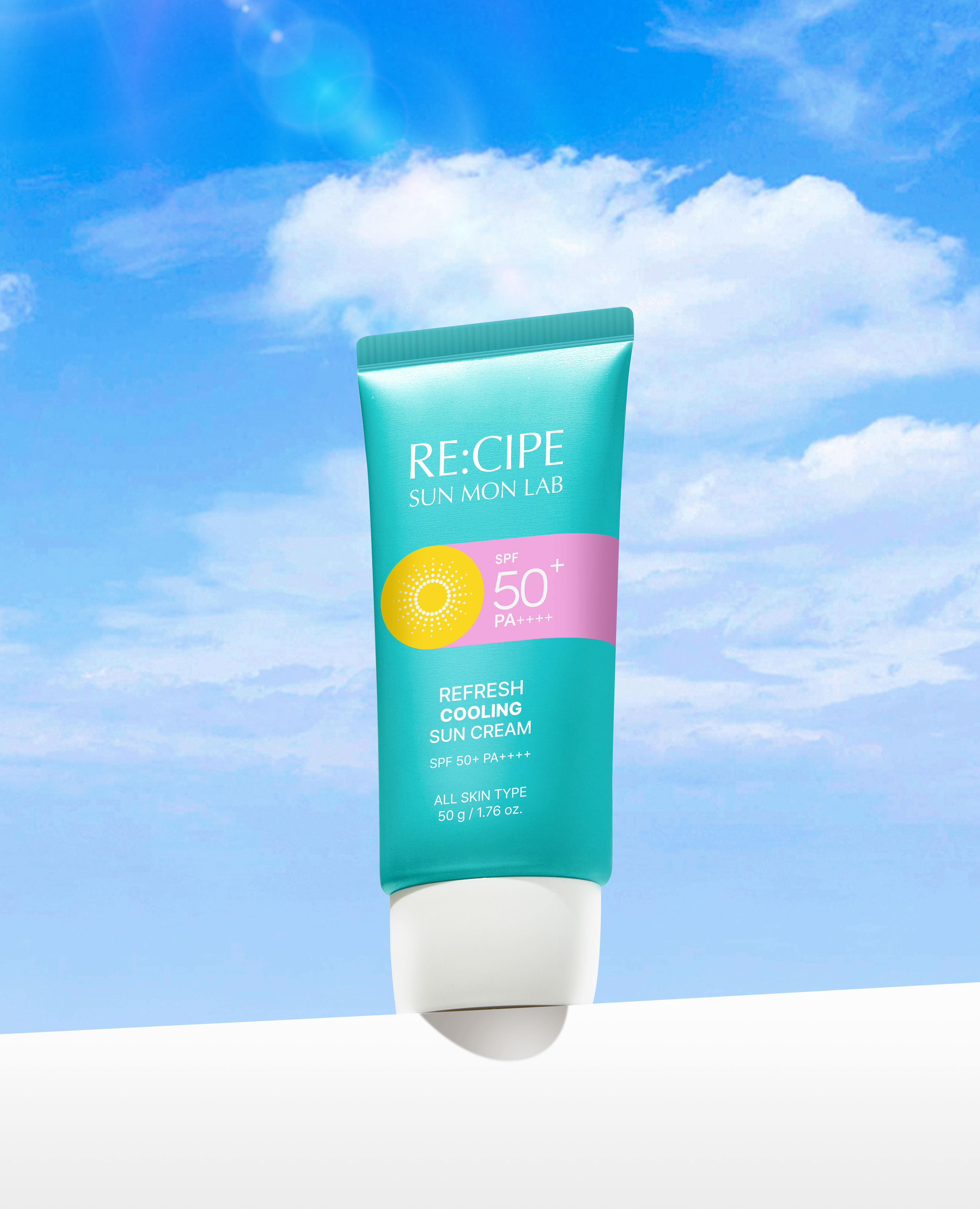 DAISO Recipe Sunmonlab Refresh Cooling Sun Cream 50g