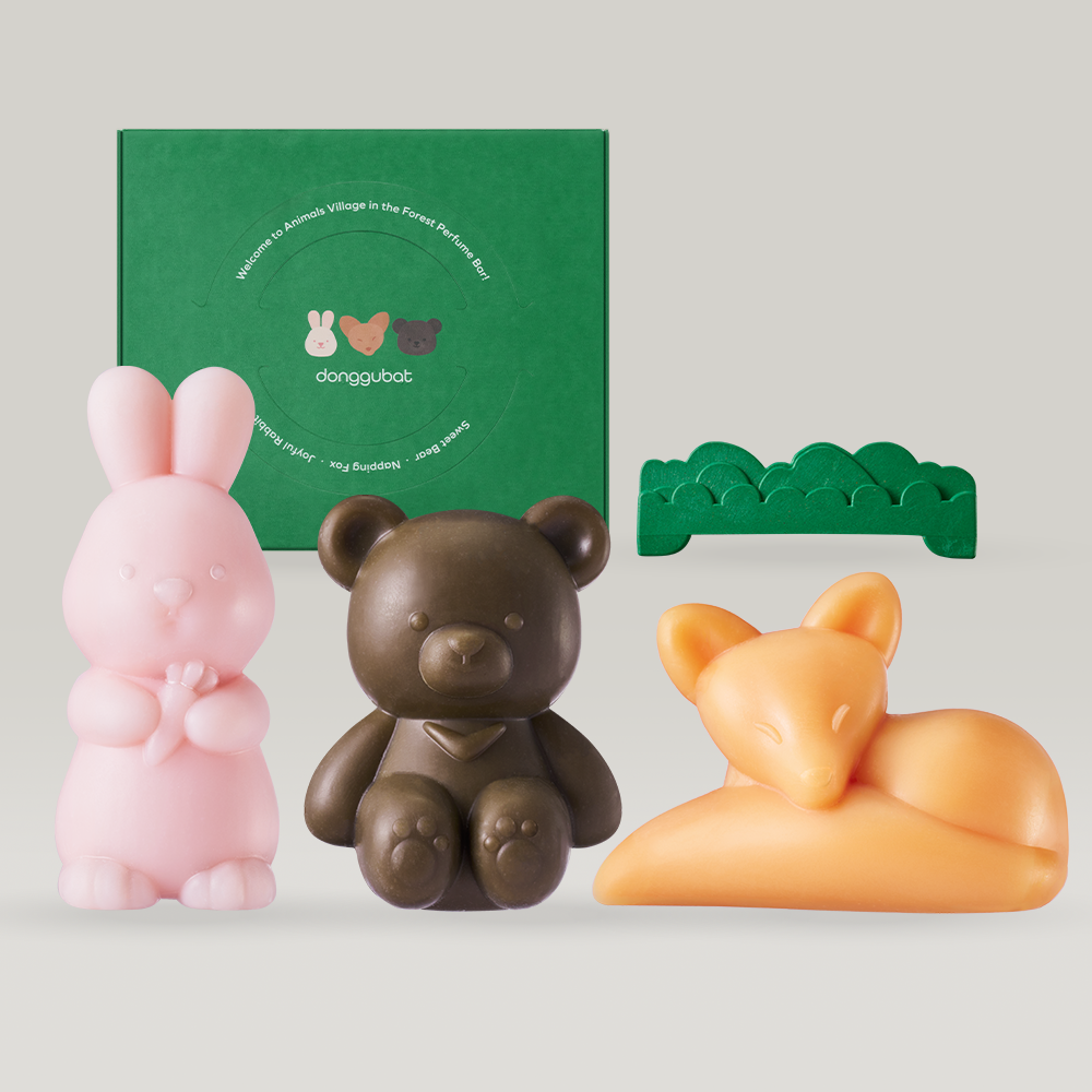 Donggubat Forest Animal Perfume Bar 4-piece Set