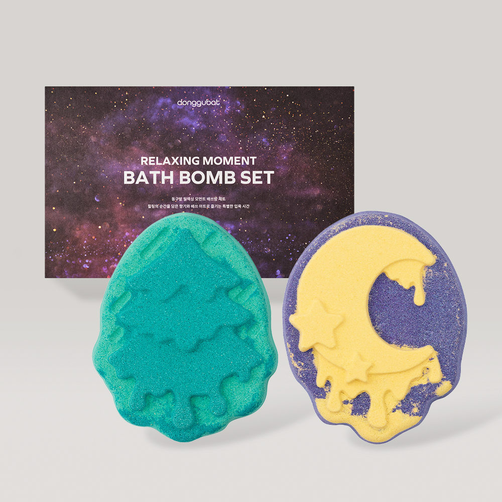 Donggubat Relaxing Moment Bath Bomb Gift Set 170g (Melting Night + Mystic Forest)