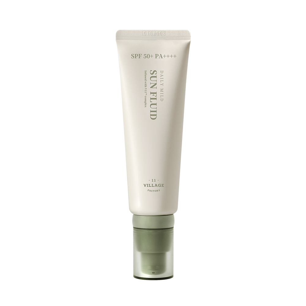 VILLAGE 11 FACTORY Daily Mild Sun Fluid 50ml SPF50+ PA++++
