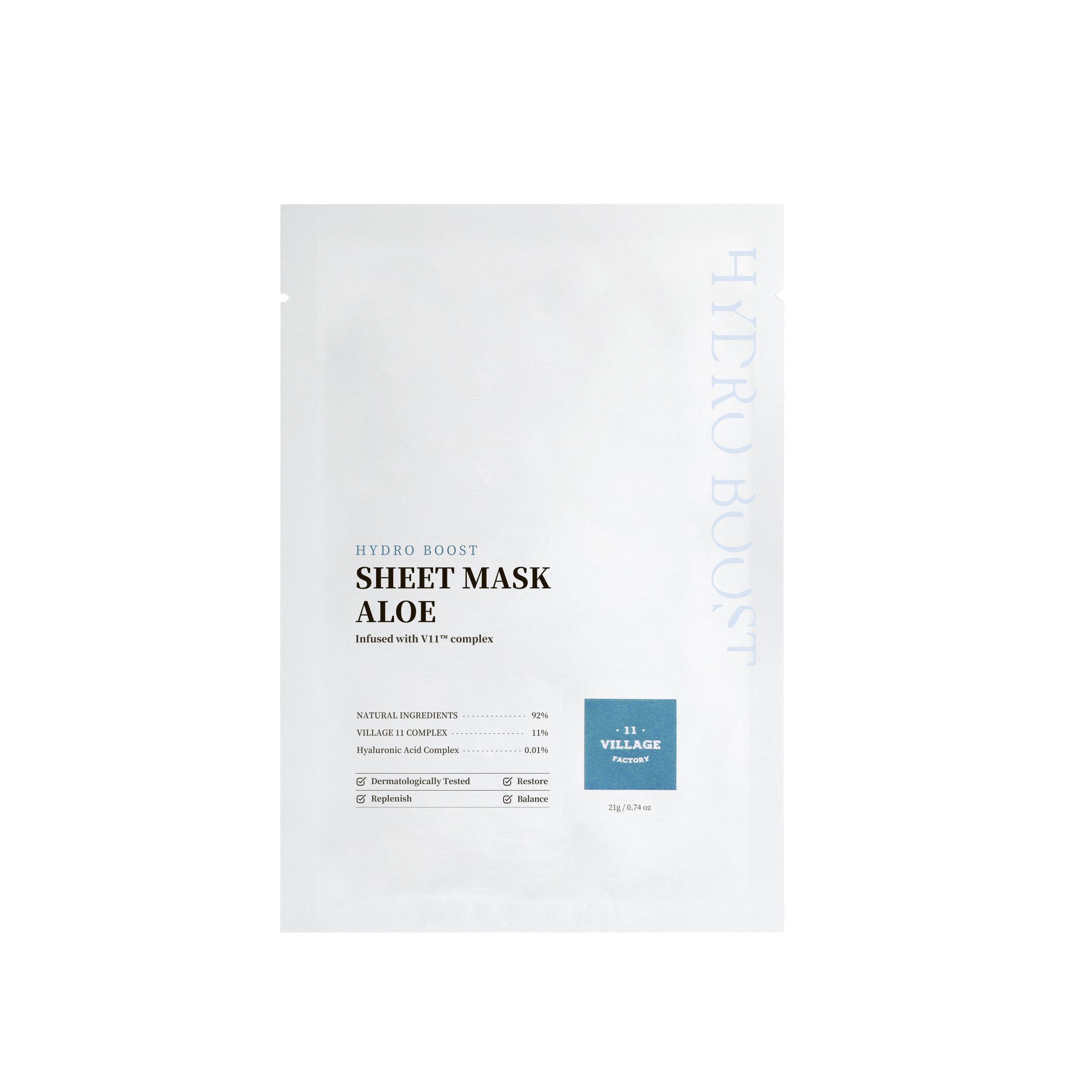 VILLAGE 11 FACTORY Hydro Boost Sheet Mask Aloe (10 Sheets)