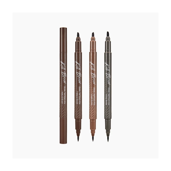 [HOT PRICE] CLIO Kill Brow Dual Tattoo Pen Set #03 Gray Brown