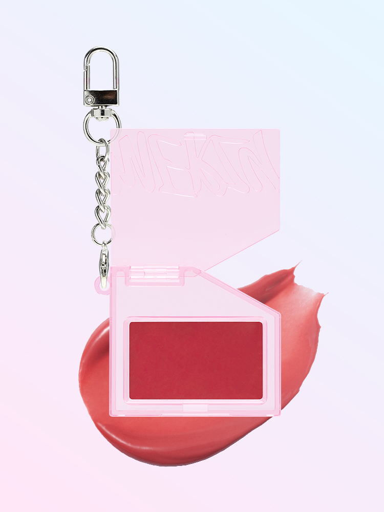 DAISO MERZY Let's Wearing Lip & Cheek Keyring(02 Rich Rosy)