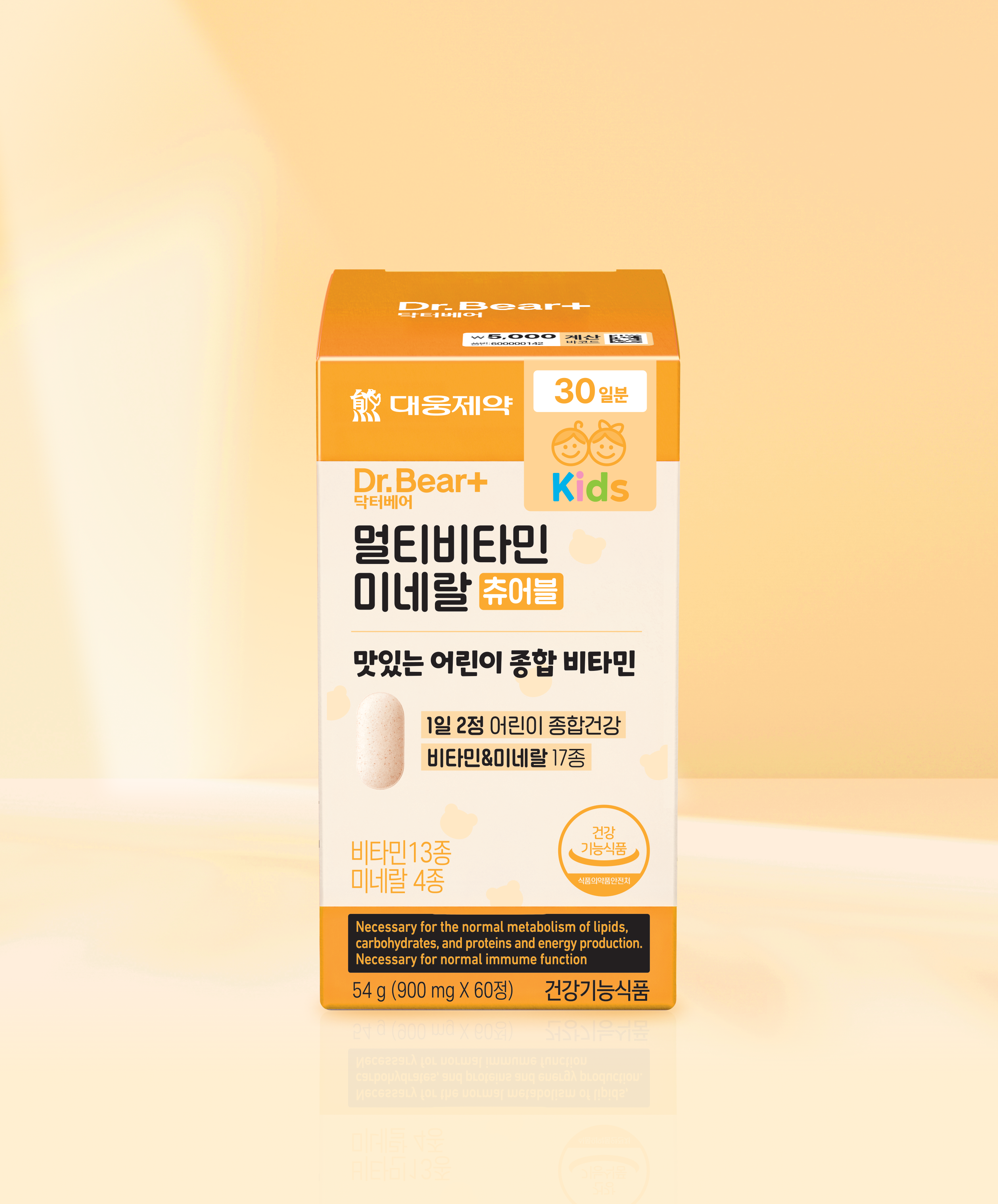 DAISO Daewoong Pharma Multivitamin Mineral Chewable 60 Tablets (30 Days)