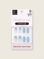 DAISO 25Y Too Cool For School Real Wear Nail Tips 24pcs (Coffin #1)