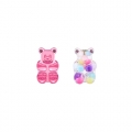 Mikshimai Candy Bear Earrings #Pink&Pastel, Post