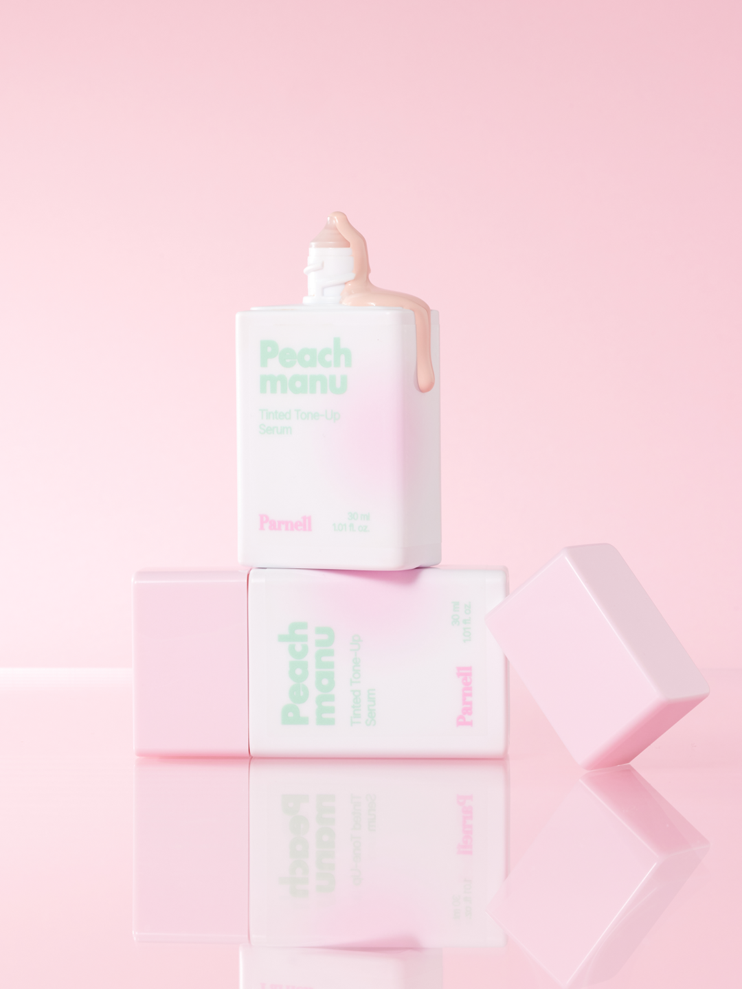 Daiso Parnell Peach Manu Tinted Tone-Up Serum 30ml