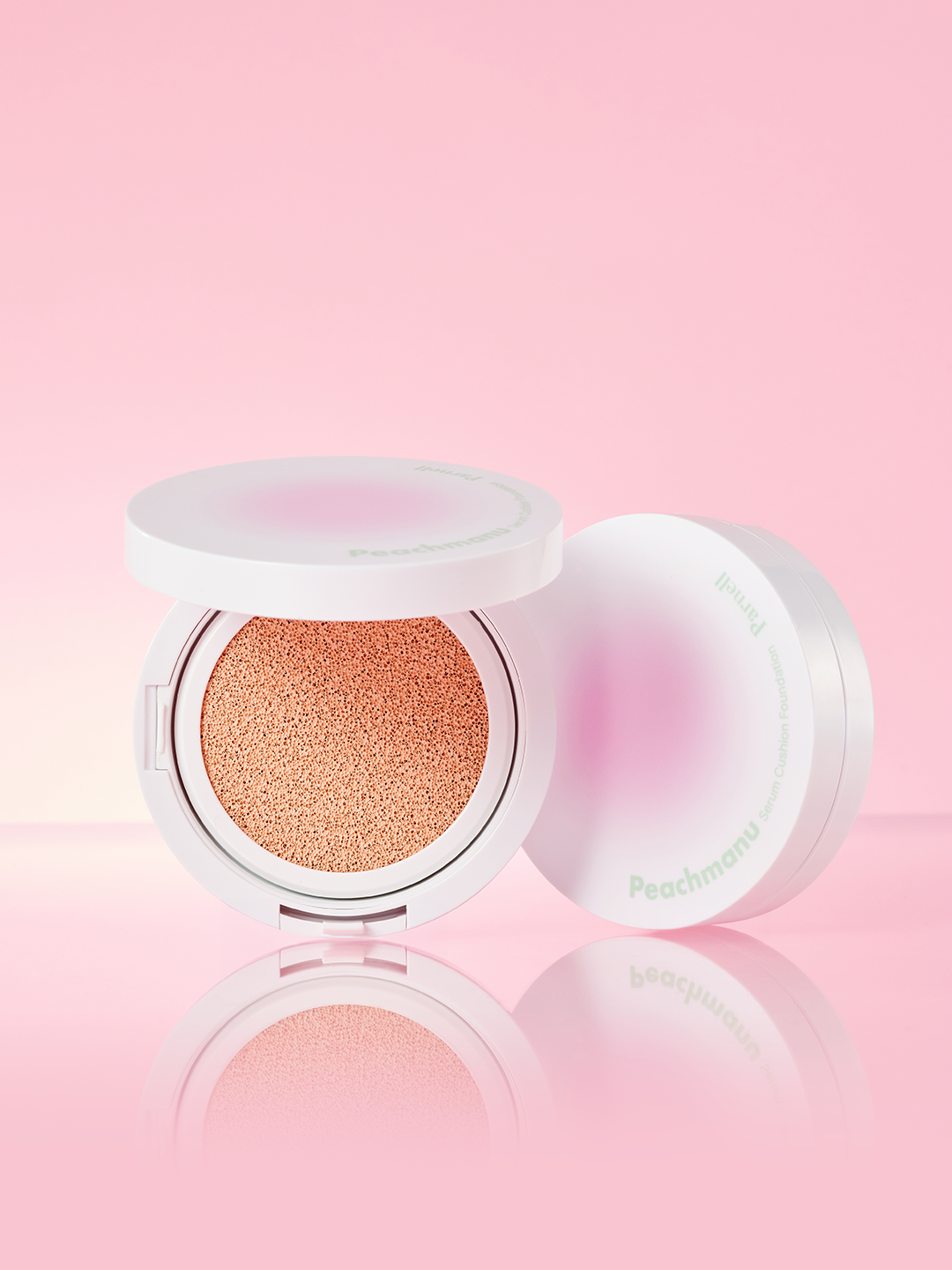 Daiso Parnell Peach Manu Serum Cushion Foundation (23 Natural Beige) 13g