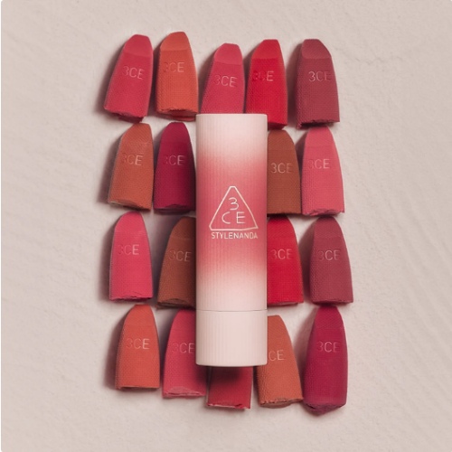 3CE Cashmere Hug Lipstick 3.5g (10 colors)