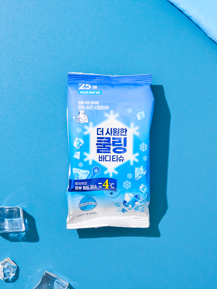 DAISO Strong Cooling Wet Wipes Body Tissue 25wipes
