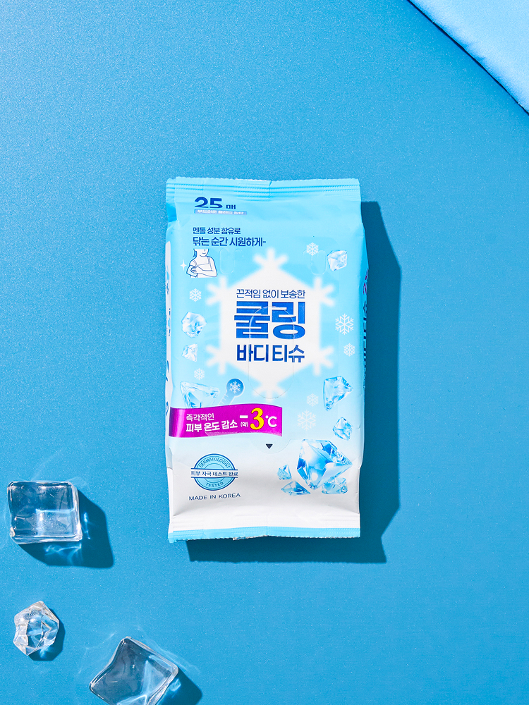 DAISO Cooling Wet Wipes Body Tissue 25wipes