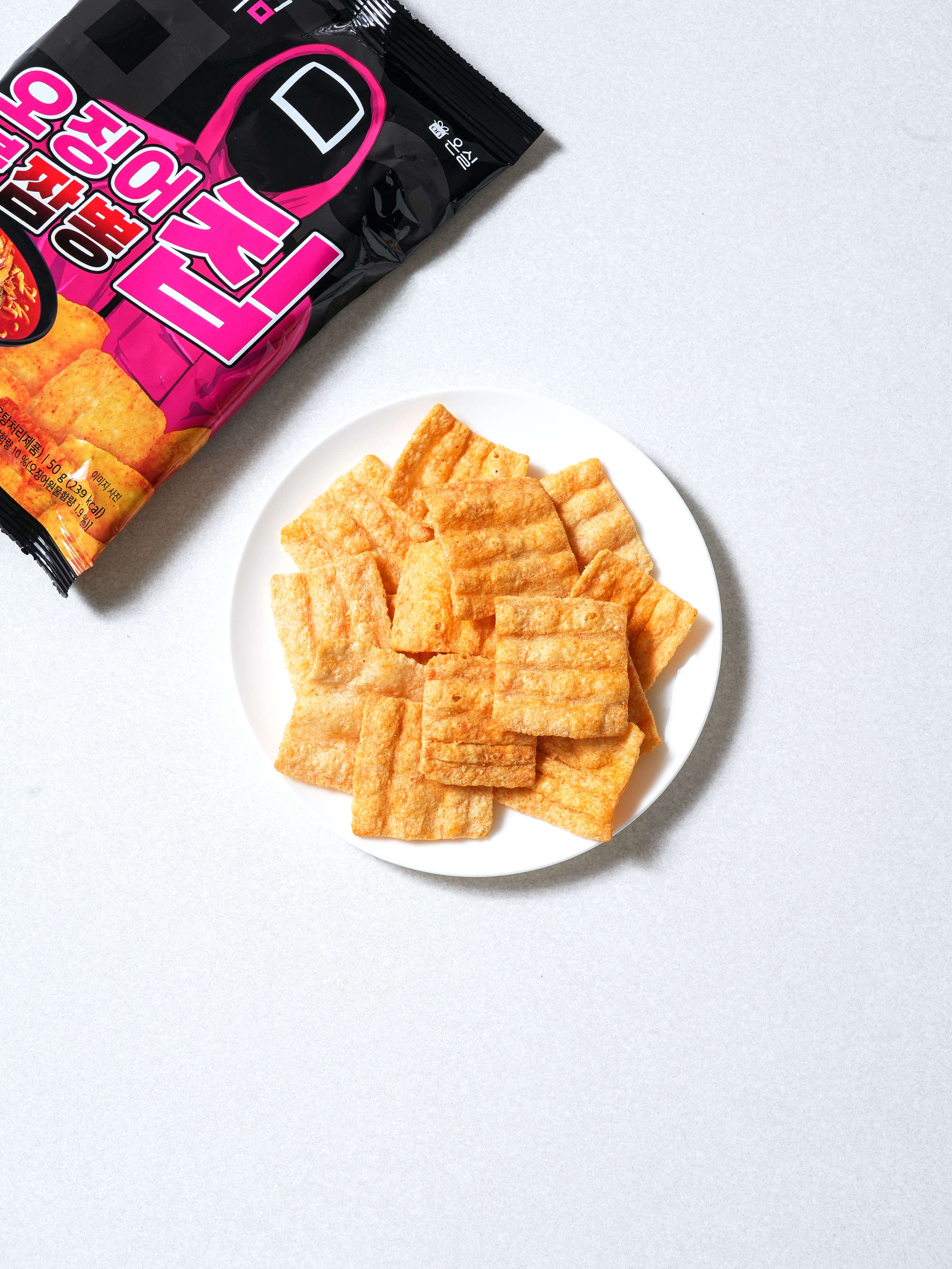 DAISO Squid Game Spicy Squid Jjamppong Chips 50g