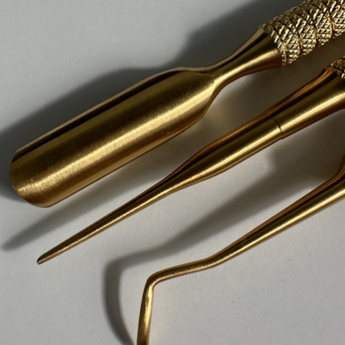 MAVORITE Gold Antique Nail Pusher 3Items Set