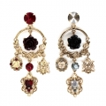 Fantasy Chandelier Earrings red
