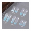Gradient Stencil Nail Stickers 6 Types set