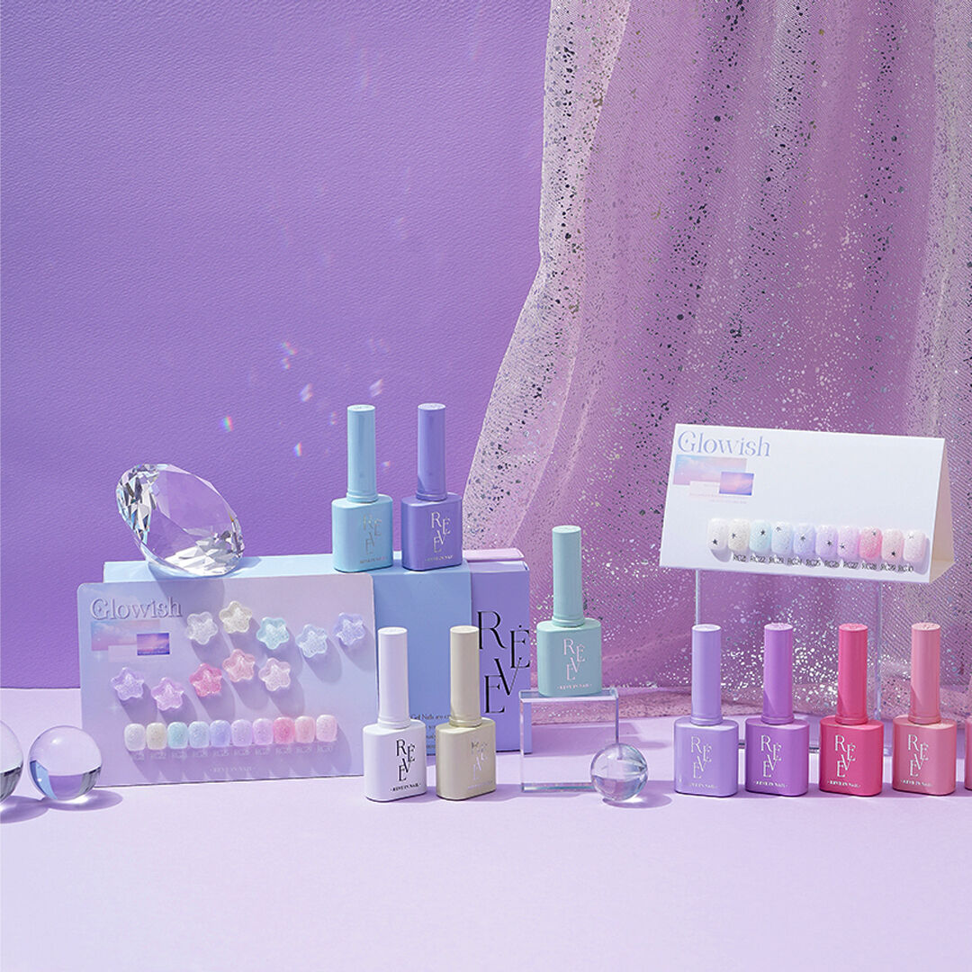 REVE IN NAIL Glitter Gel Glowish 10 Colors Set (RG21-RG30)