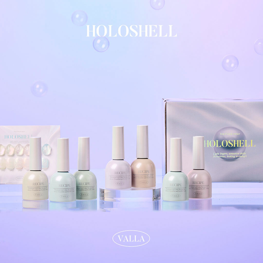 VALLA Glitter Gel Holoshell 7 Colors Set {10ml}