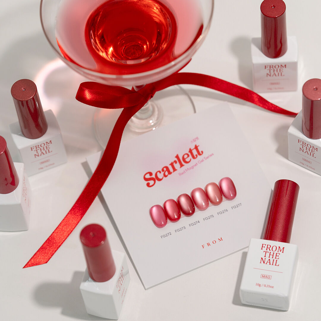 FROM THE NAIL Scarlet Magnetic Gel 6 Colors Set {10g}