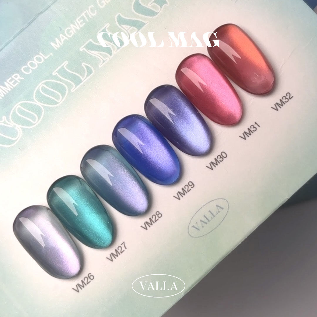 VALLA CoolMag Magnetic Gel 7 Colors Set {10ml}