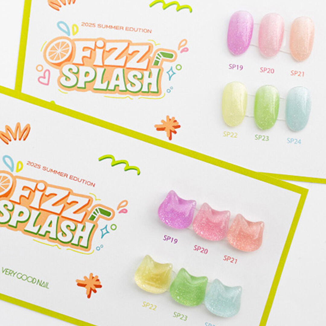 VERYGOOD Syrup Glitter Gel Fizz Splash 6 Colors Set {10ml}