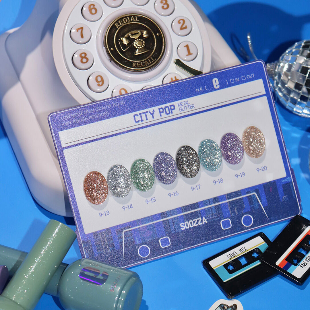 SOOZZA Glitter Gel City Pop No.9 Set {10g}