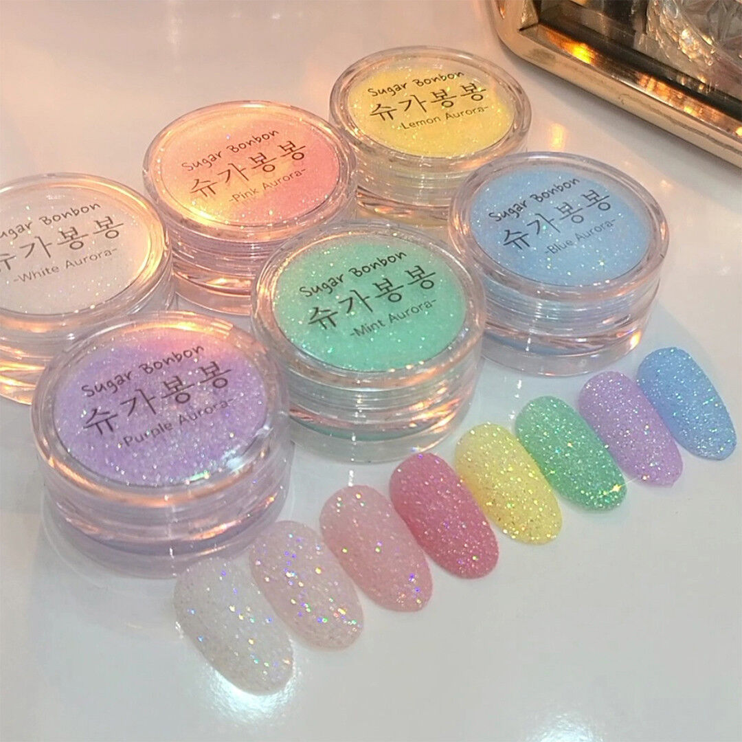 BONNIEBEE NAIL Sugar Bonbon Glitter Set (6 Types) 5g