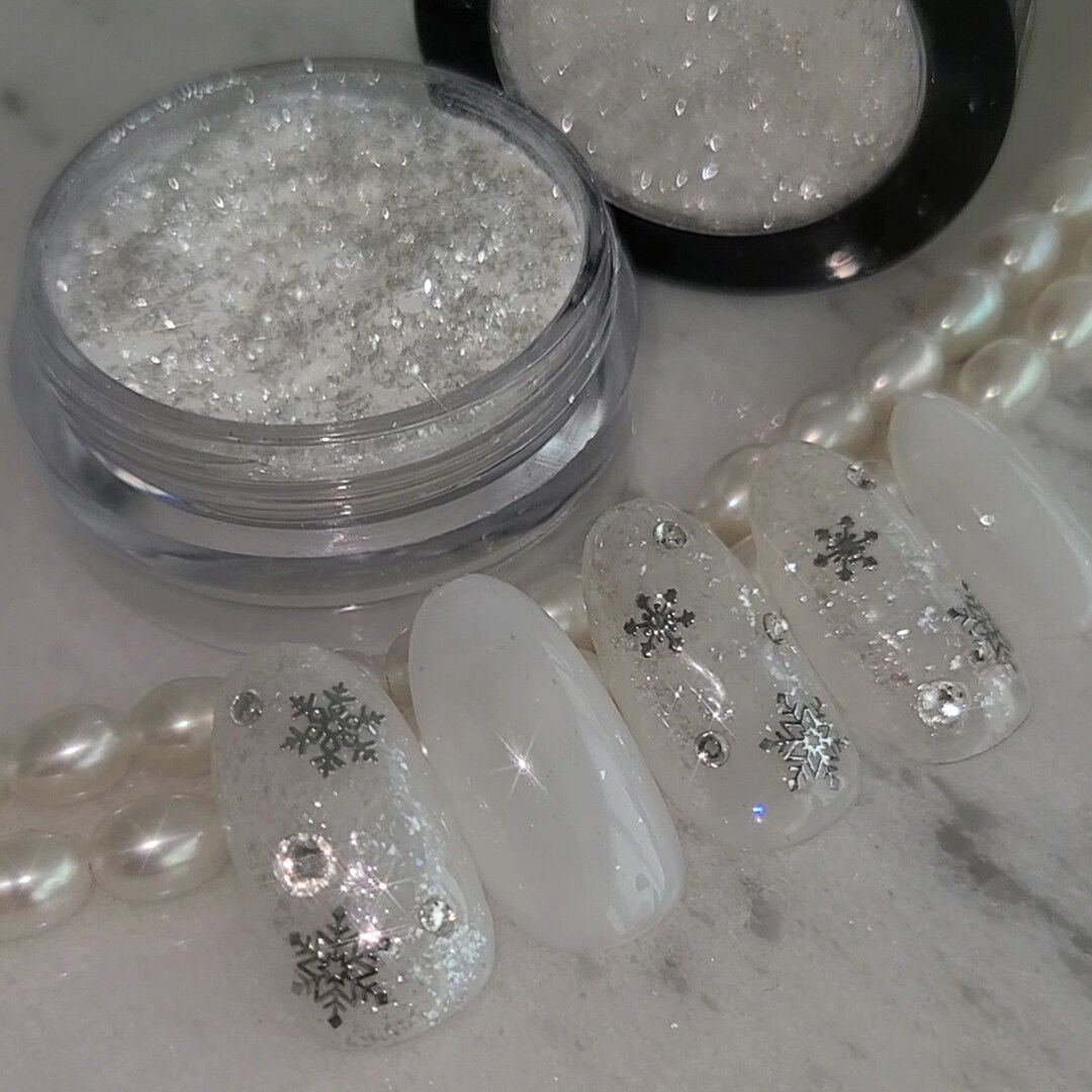 BONNIEBEE NAIL Chiffon Toktok – White Silver Pearl 5g