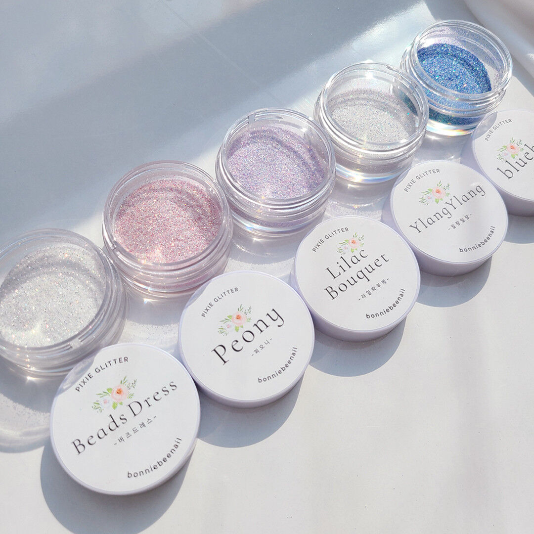 BONNIEBEE NAIL Pixie Glitter Set (5 Types) approx. 5g