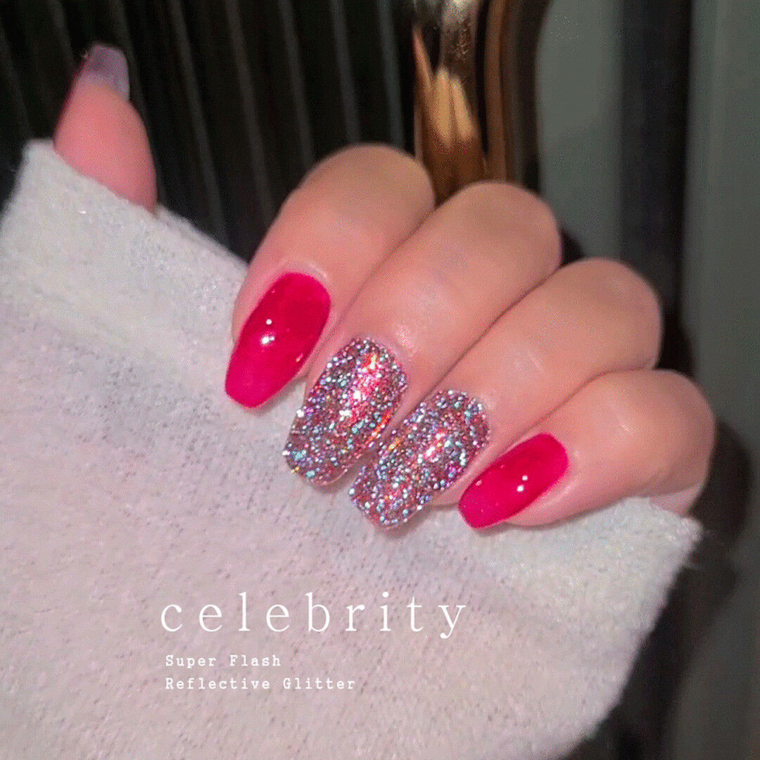 BONNIEBEE NAIL Celebrity Red Reflective Glitter 2g