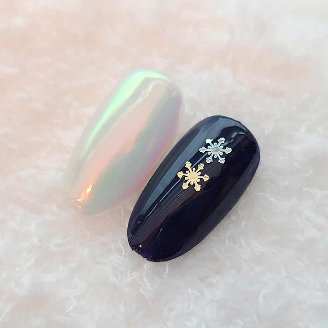 BONNIEBEE NAIL Winter Material | Snowflake No.5 Ultra-Thin Parts Renewal (2 Types) 18K Gold approx. 100pcs