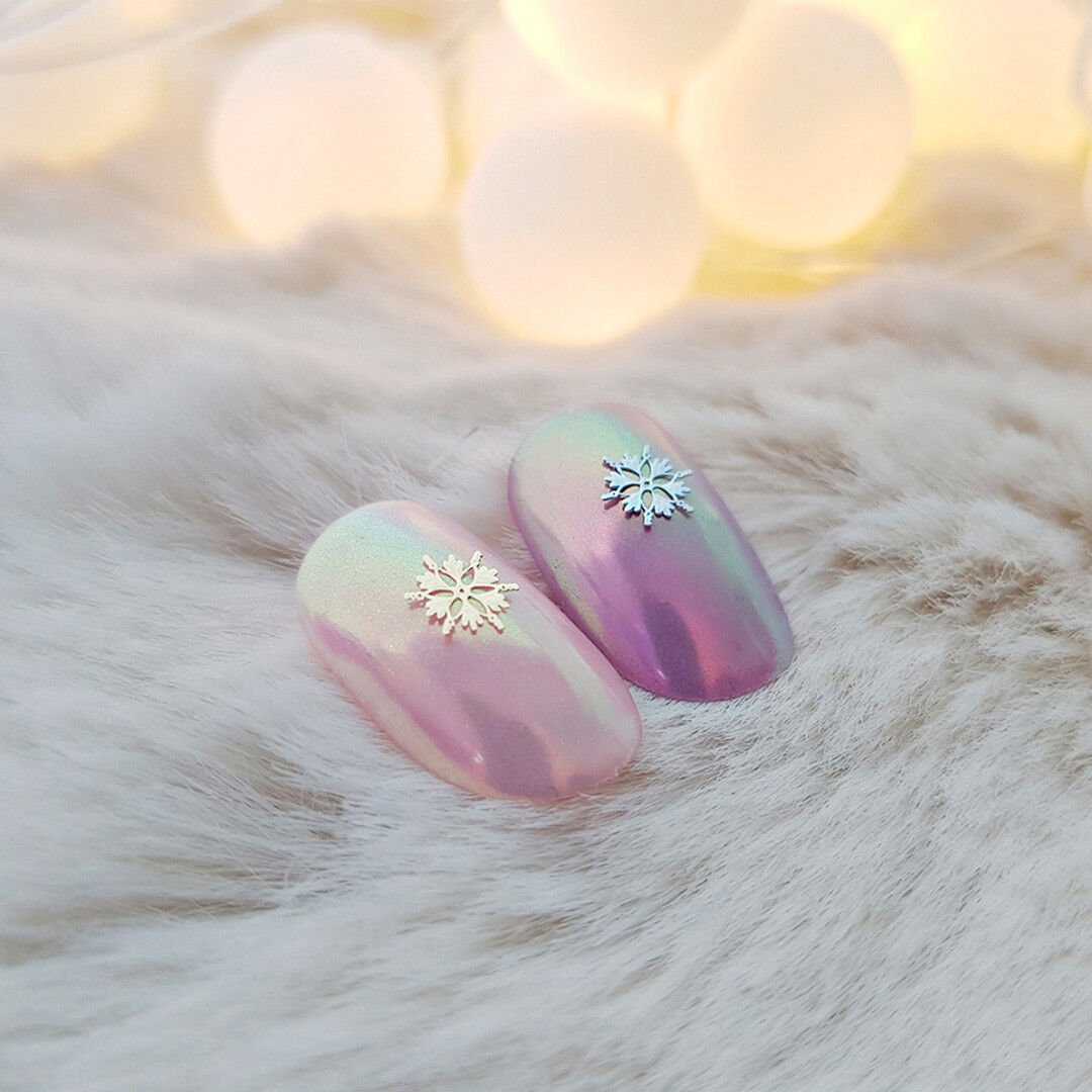 BONNIEBEE NAIL Winter Material | Snowflake No.4 Ultra-Thin Parts Renewal (2 Types) 18K Gold approx. 100pcs